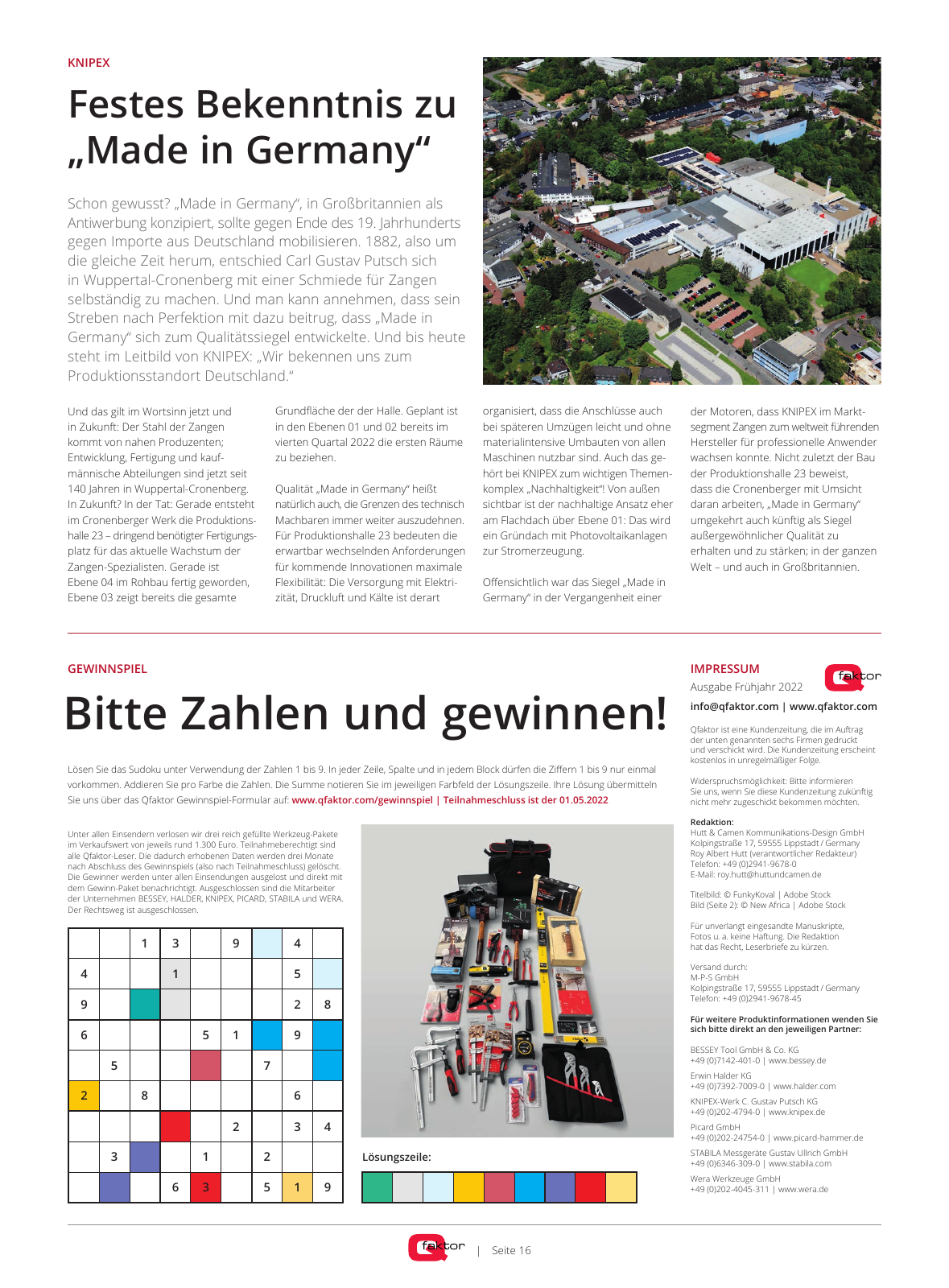 Vorschau Qfaktor Zeitung – Ausgabe Frühjahr 2022 Seite 16