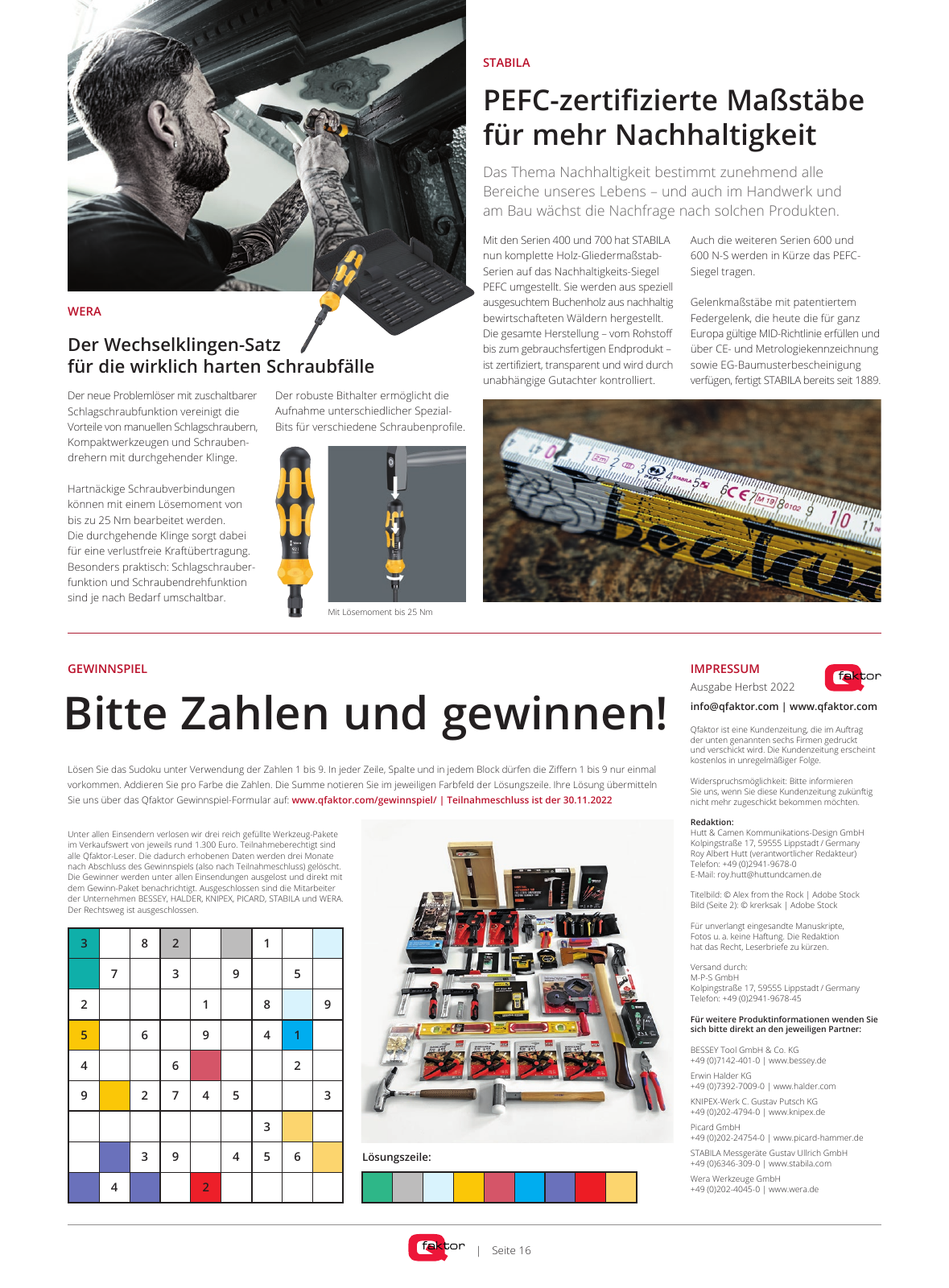 Vorschau Qfaktor Zeitung – Ausgabe Herbst 2022 Seite 16